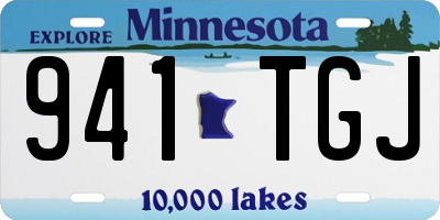 MN license plate 941TGJ