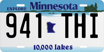 MN license plate 941THI