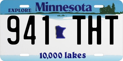 MN license plate 941THT