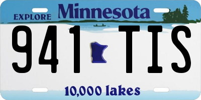 MN license plate 941TIS
