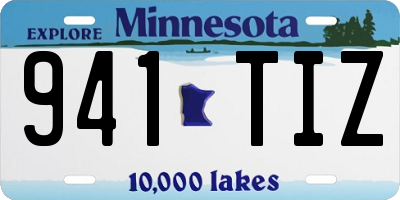 MN license plate 941TIZ