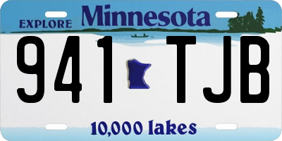 MN license plate 941TJB
