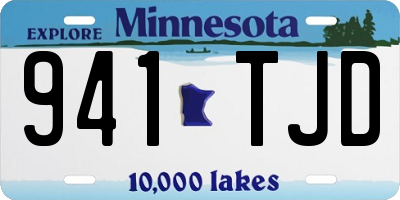 MN license plate 941TJD