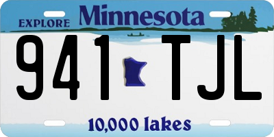 MN license plate 941TJL