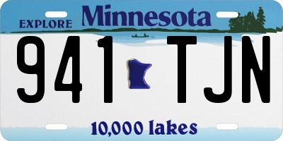 MN license plate 941TJN