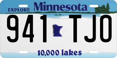 MN license plate 941TJO