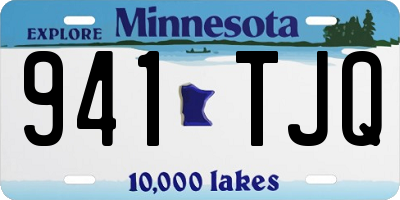 MN license plate 941TJQ