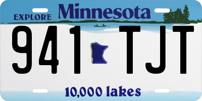 MN license plate 941TJT
