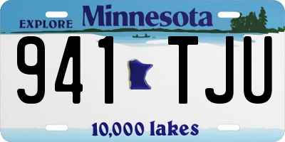MN license plate 941TJU