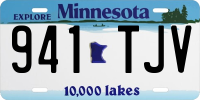 MN license plate 941TJV
