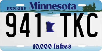 MN license plate 941TKC