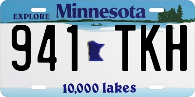 MN license plate 941TKH