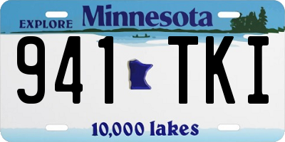 MN license plate 941TKI