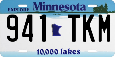 MN license plate 941TKM