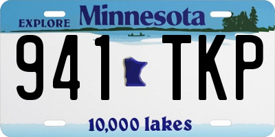 MN license plate 941TKP