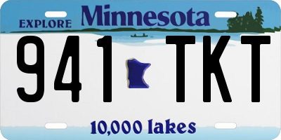MN license plate 941TKT
