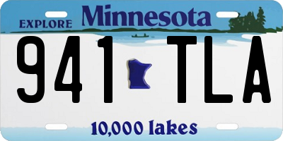 MN license plate 941TLA