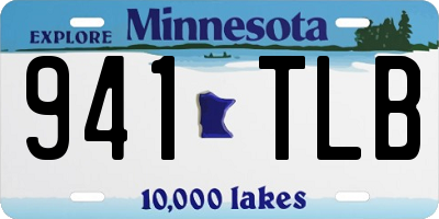 MN license plate 941TLB