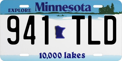 MN license plate 941TLD