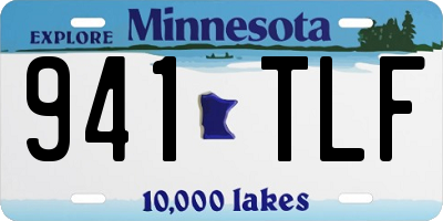 MN license plate 941TLF