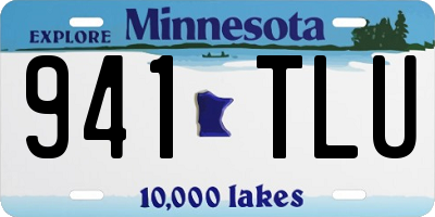 MN license plate 941TLU