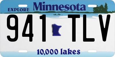 MN license plate 941TLV