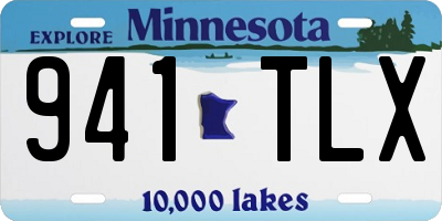 MN license plate 941TLX