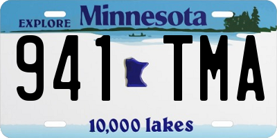MN license plate 941TMA