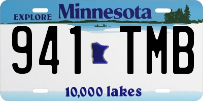 MN license plate 941TMB