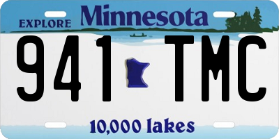 MN license plate 941TMC
