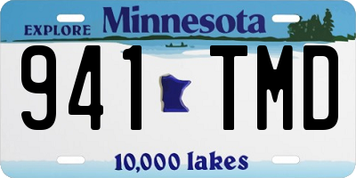 MN license plate 941TMD