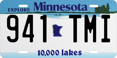 MN license plate 941TMI