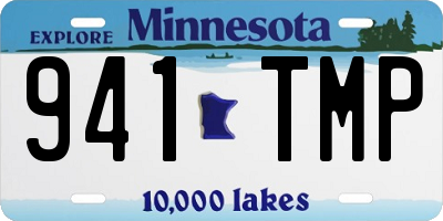 MN license plate 941TMP