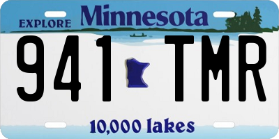MN license plate 941TMR