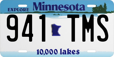 MN license plate 941TMS