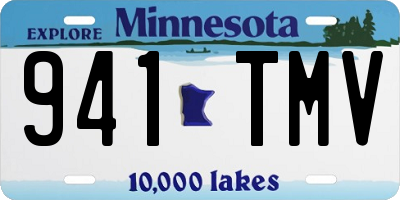 MN license plate 941TMV