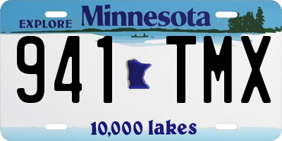 MN license plate 941TMX
