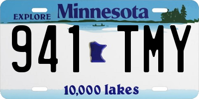 MN license plate 941TMY