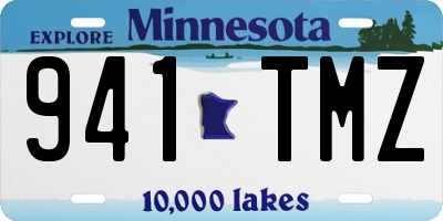 MN license plate 941TMZ