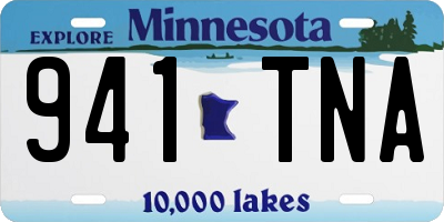 MN license plate 941TNA