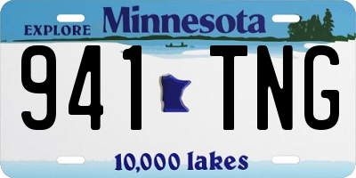 MN license plate 941TNG