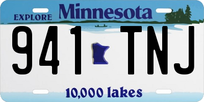 MN license plate 941TNJ