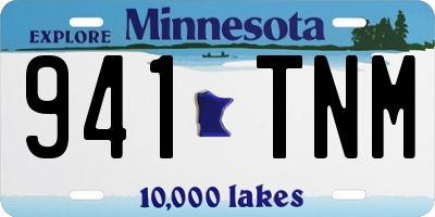 MN license plate 941TNM