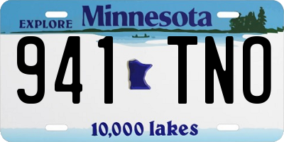 MN license plate 941TNO