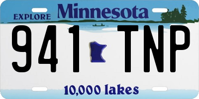 MN license plate 941TNP