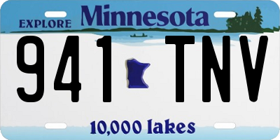 MN license plate 941TNV