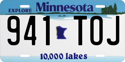 MN license plate 941TOJ