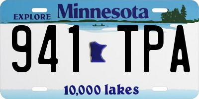 MN license plate 941TPA