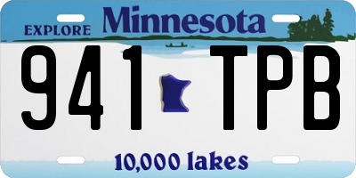 MN license plate 941TPB