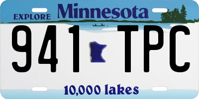 MN license plate 941TPC
